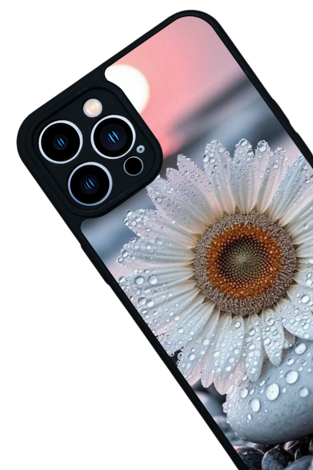 iPhone 13 Pro Max Uyumlu Cicek Tasarımlı Glossy Premium Kılıf