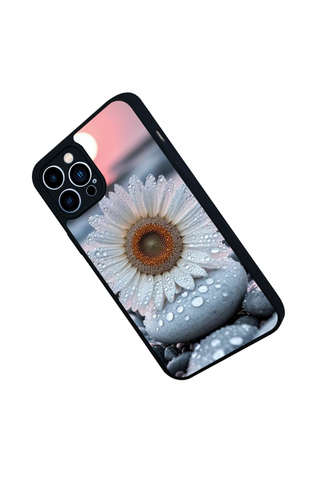iPhone 13 Pro Max Uyumlu Cicek Tasarımlı Glossy Premium Kılıf