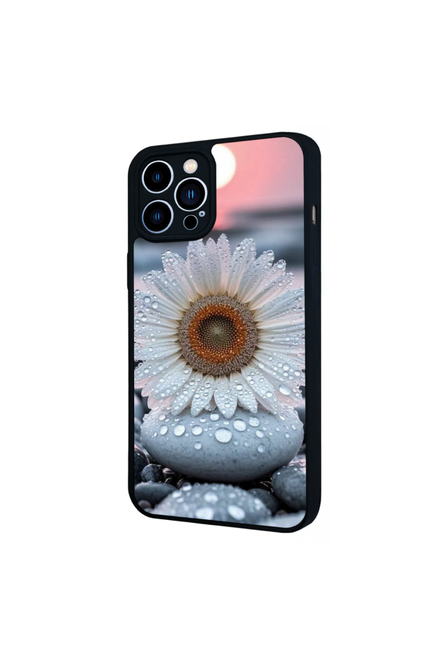 iPhone 13 Pro Max Uyumlu Cicek Tasarımlı Glossy Premium Kılıf