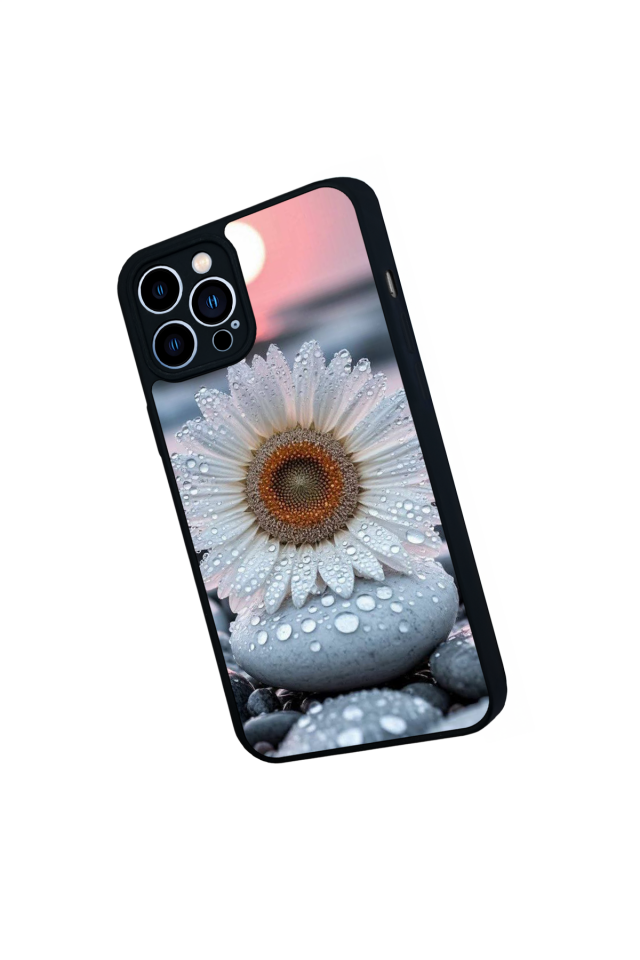 iPhone 13 Pro Max Uyumlu Cicek Tasarımlı Glossy Premium Kılıf