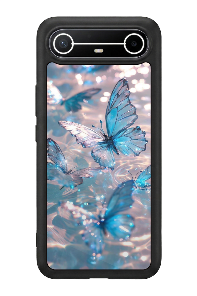 Tecno Spark Slim 5G Uyumlu Kelebek Tasarımlı Glossy Premium Kılıf