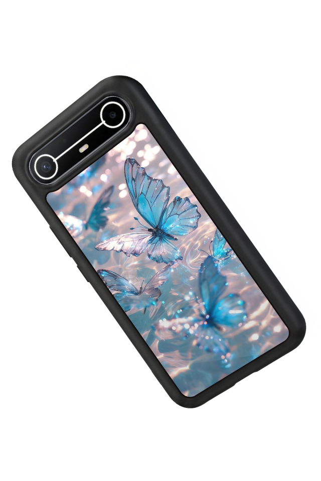 Tecno Spark Slim 5G Uyumlu Kelebek Tasarımlı Glossy Premium Kılıf