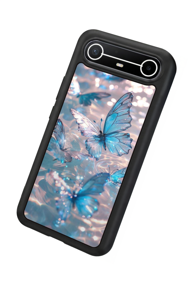 Tecno Spark Slim 5G Uyumlu Kelebek Tasarımlı Glossy Premium Kılıf