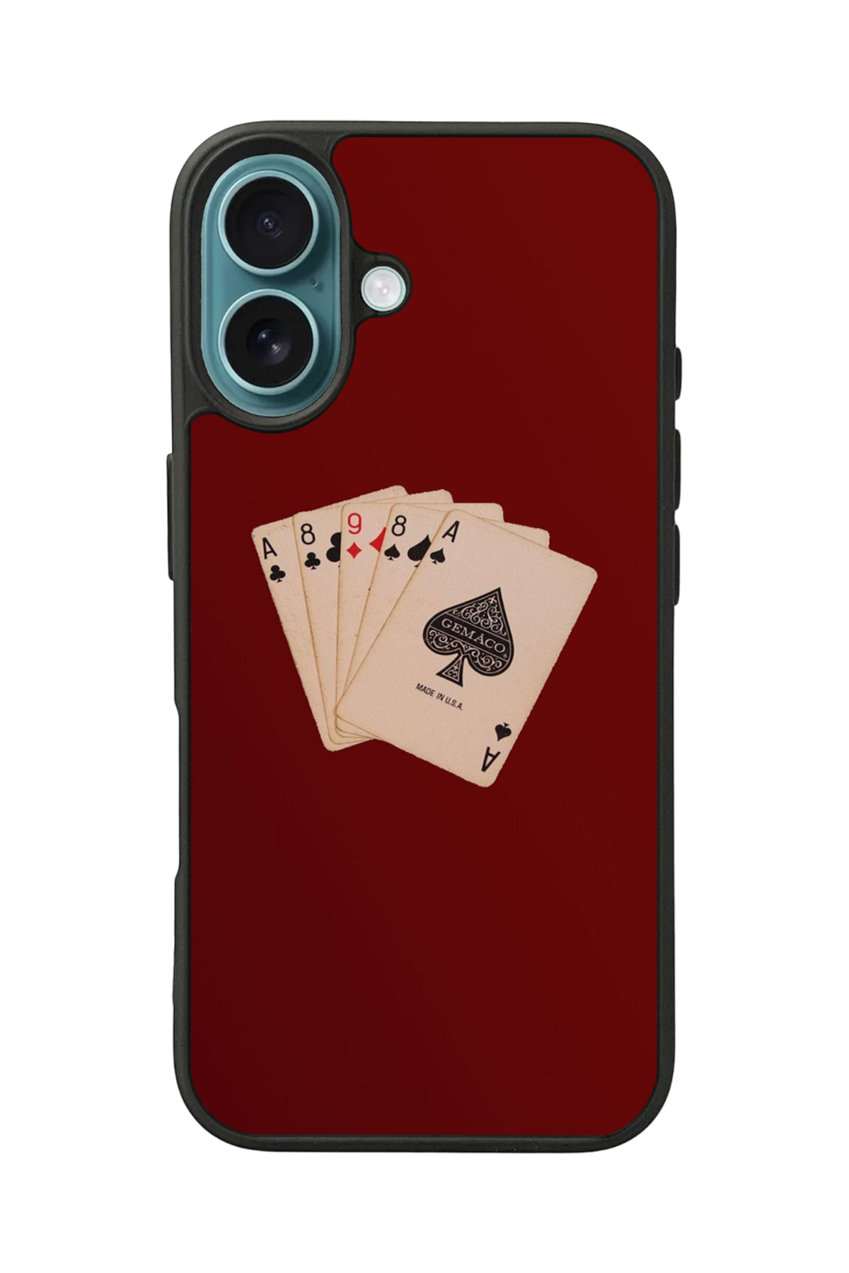 iPhone 16 Plus Uyumlu Kirmizi Tasarımlı Glossy Premium Kılıf