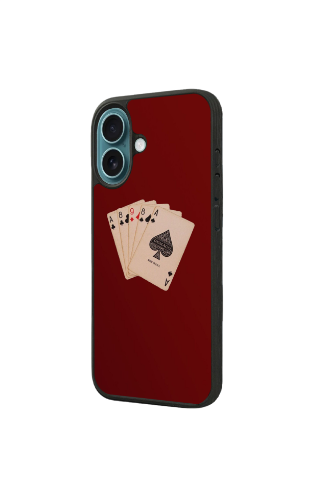 iPhone 16 Plus Uyumlu Kirmizi Tasarımlı Glossy Premium Kılıf