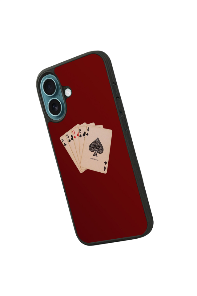 iPhone 16 Plus Uyumlu Kirmizi Tasarımlı Glossy Premium Kılıf