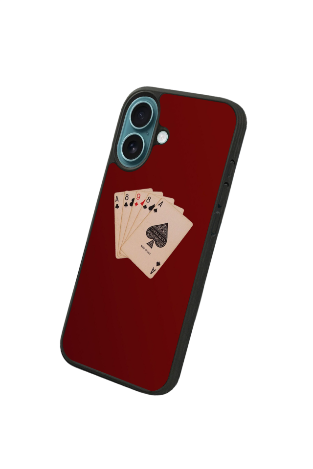 iPhone 16 Plus Uyumlu Kirmizi Tasarımlı Glossy Premium Kılıf