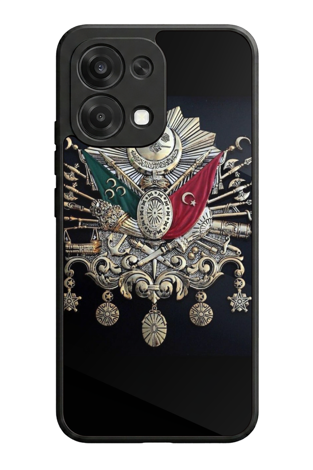 Oppo A6 Pro Uyumlu Osmanli Tugrasi Tasarımlı Glossy Premium Kılıf