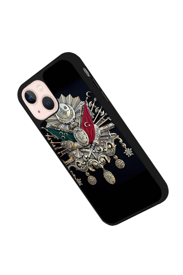 iPhone 13 Mini Uyumlu Osmanli Tugrasi Tasarımlı Glossy Premium Kılıf
