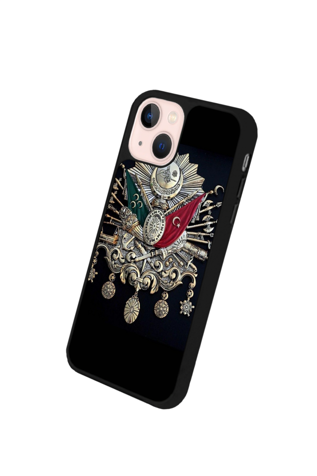 iPhone 13 Mini Uyumlu Osmanli Tugrasi Tasarımlı Glossy Premium Kılıf
