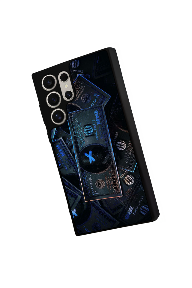 Samsung Galaxy S22 Ultra Uyumlu Para Tasarımlı Glossy Premium Kılıf