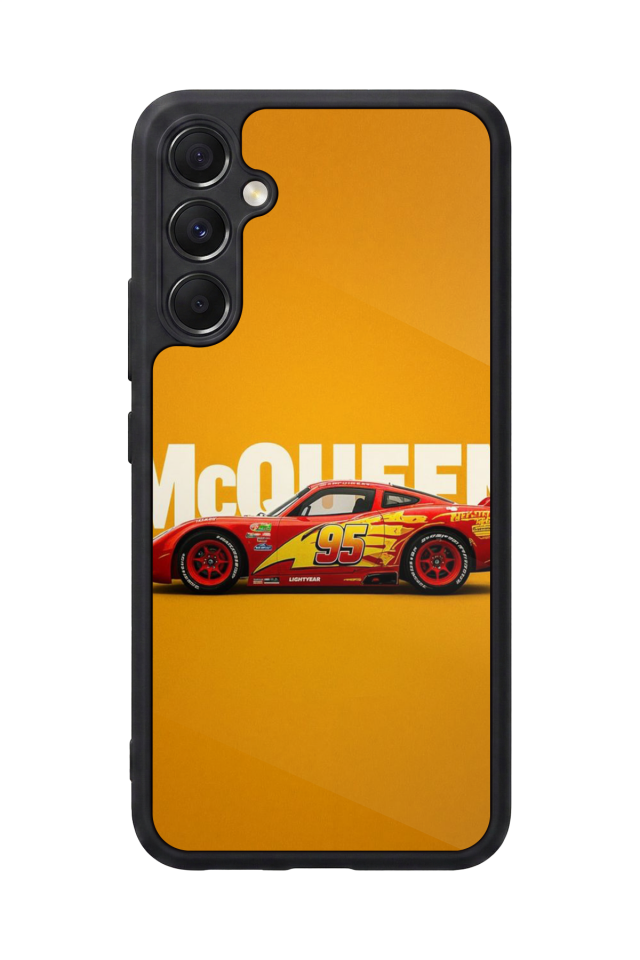 Samsung Galaxy M34 Uyumlu Şimsek McQueen Tasarımlı Glossy Premium Kılıf