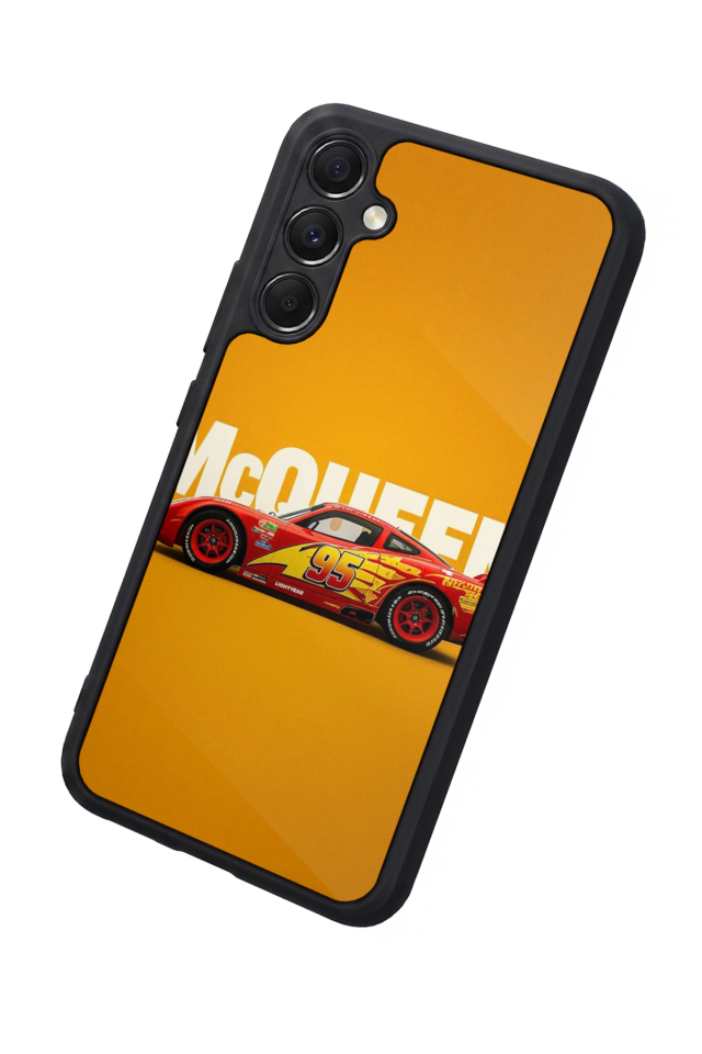 Samsung Galaxy M34 Uyumlu Şimsek McQueen Tasarımlı Glossy Premium Kılıf