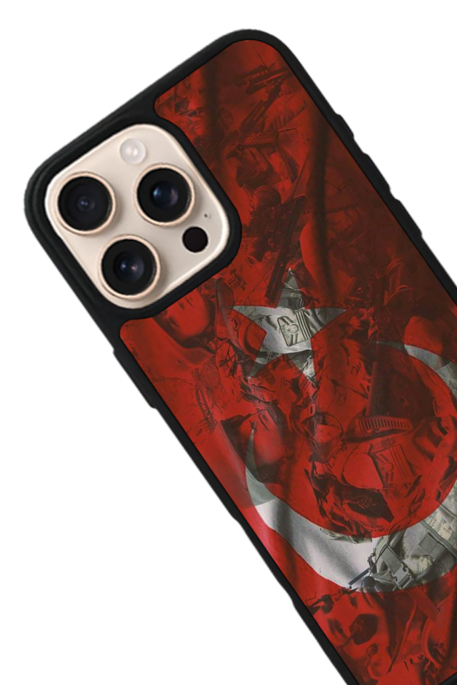 iPhone 14 Pro Uyumlu TürkBayragi Tasarımlı Glossy Premium Kılıf