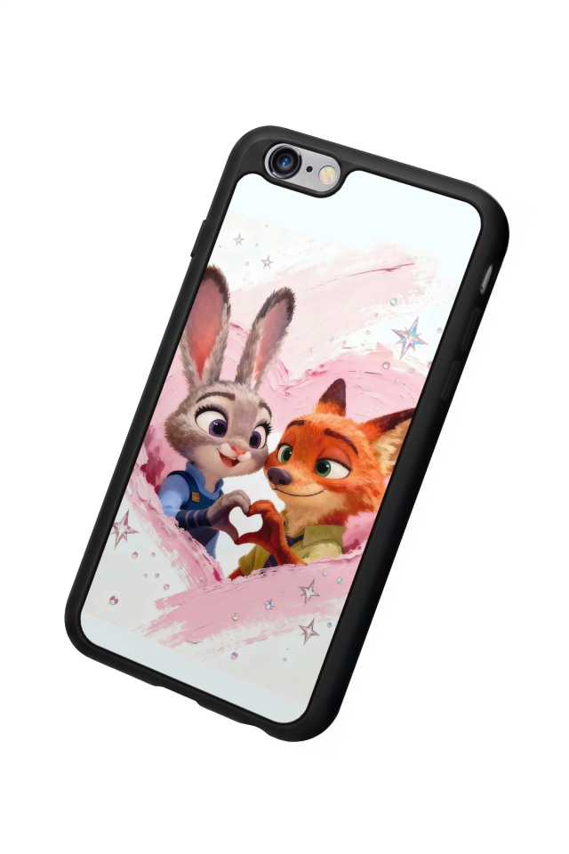 iPhone 6 Plus Uyumlu Zootropolis Tasarımlı Glossy Premium Kılıf