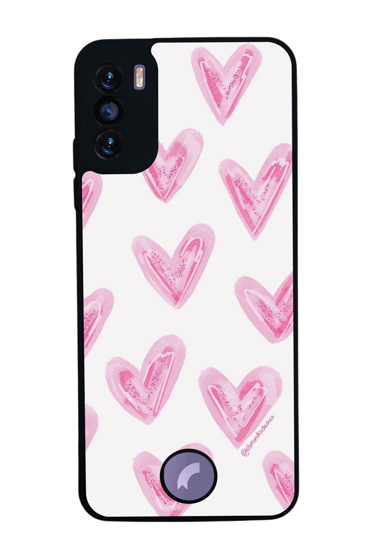 Reeder S19 Max Pro S Uyumlu Kalp Love Tasarımlı Glossy Premium Kılıf