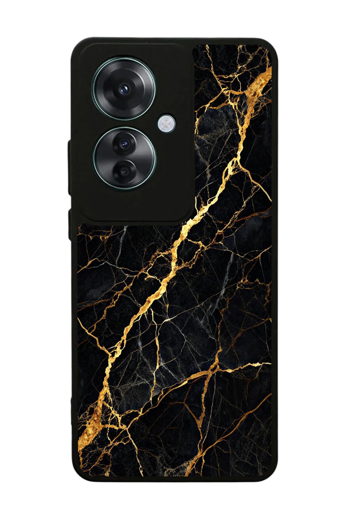 Oppo Reno 11F Uyumlu Mermer Marble Tasarımlı Glossy Premium Kılıf