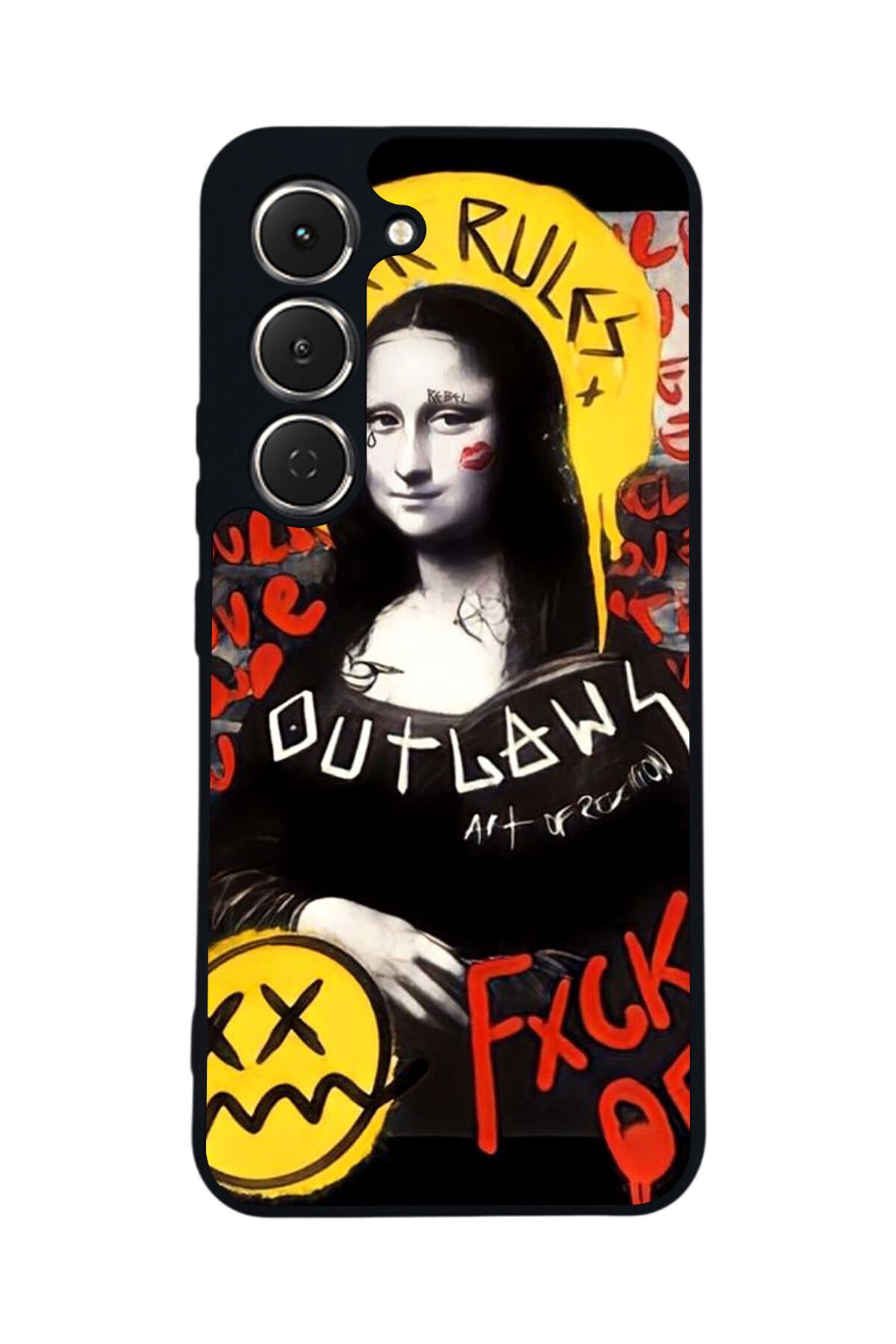 Tecno Spark 40 Pro Uyumlu Monalisa Tasarımlı Glossy Premium Kılıf