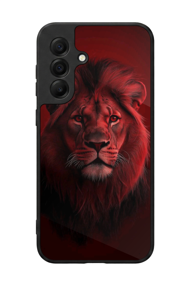 Samsung Galaxy A17 Uyumlu Aslan Tasarımlı Glossy Premium Kılıf
