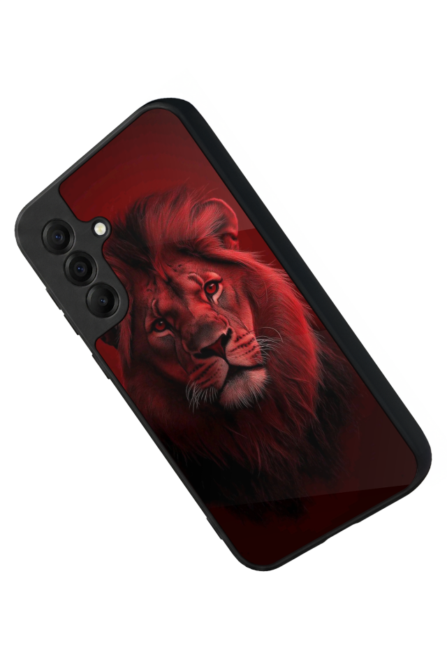 Samsung Galaxy A17 Uyumlu Aslan Tasarımlı Glossy Premium Kılıf
