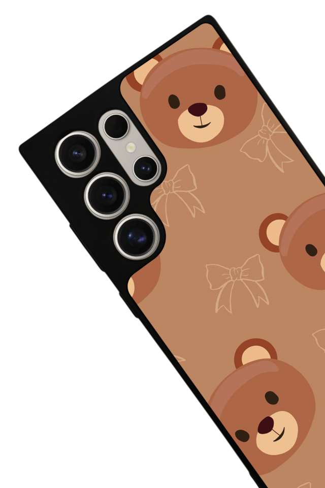 Samsung Galaxy S23 Ultra Uyumlu Ayı Tasarımlı Glossy Premium Kılıf