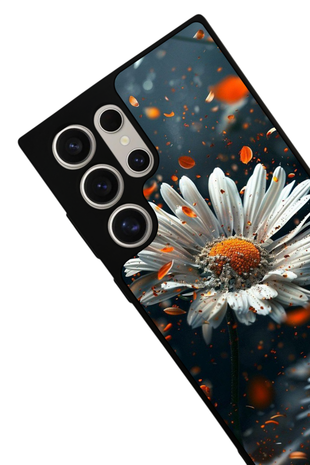 Samsung Galaxy S24 Ultra Uyumlu Cicek Tasarımlı Glossy Premium Kılıf