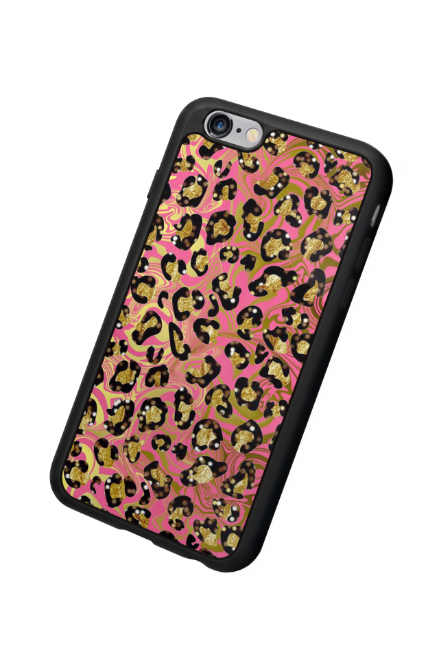 iPhone 6 Plus Uyumlu Hologram Leopar Tasarımlı Glossy Premium Kılıf