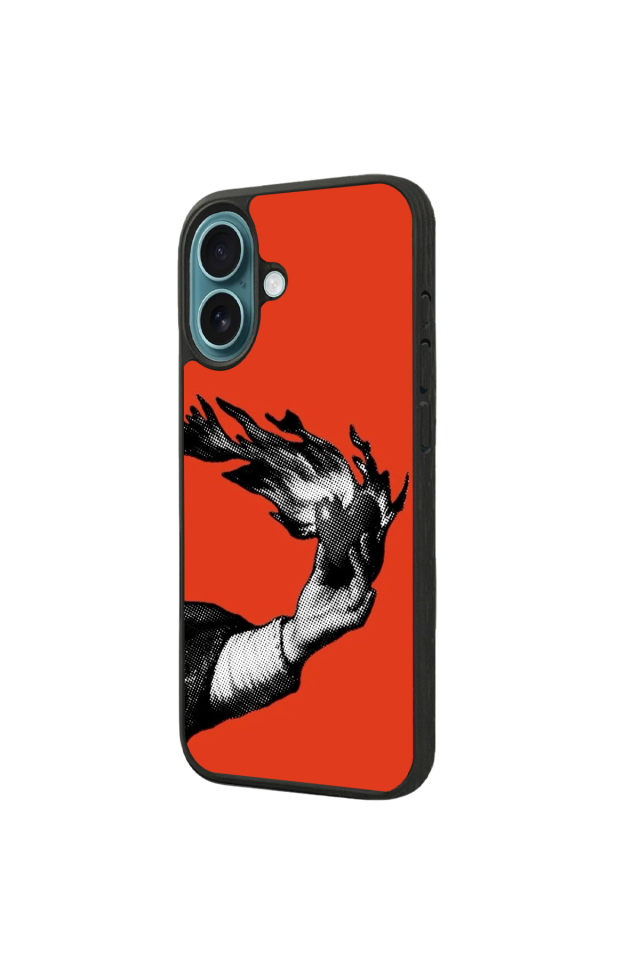 iPhone 16 Plus Uyumlu Kirmizi Tasarımlı Glossy Premium Kılıf