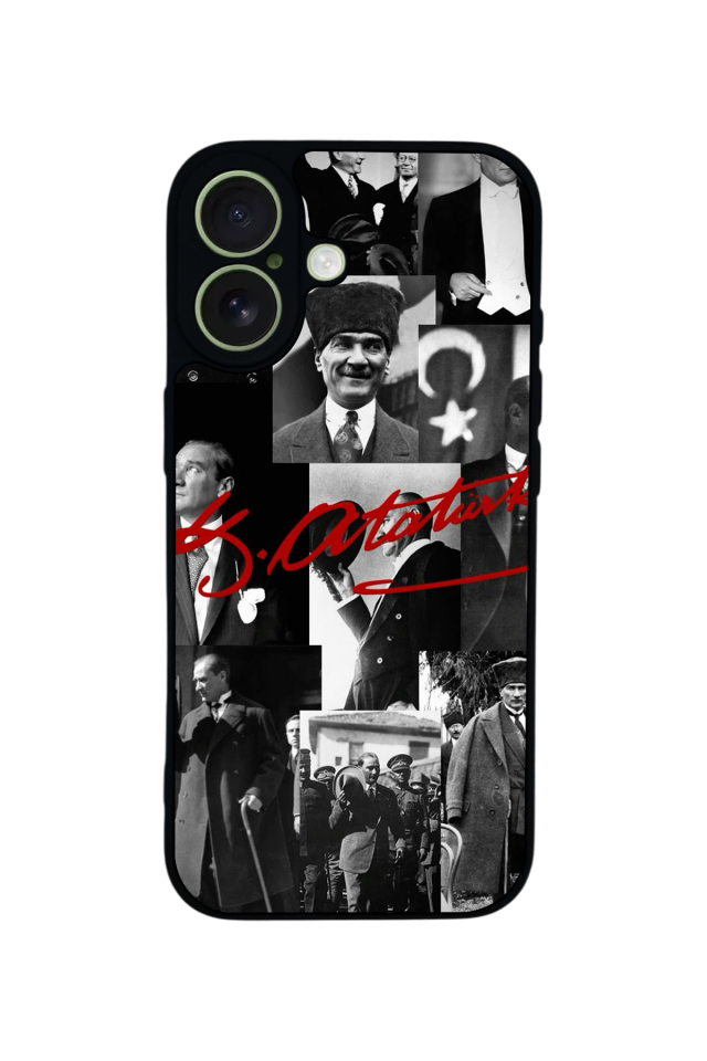 iPhone 17 Uyumlu Mustafa Kemal Ataturk Tasarımlı Glossy Premium Kılıf