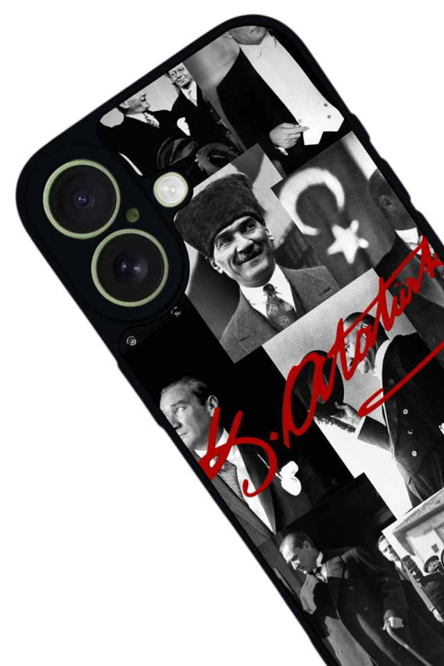 iPhone 17 Uyumlu Mustafa Kemal Ataturk Tasarımlı Glossy Premium Kılıf