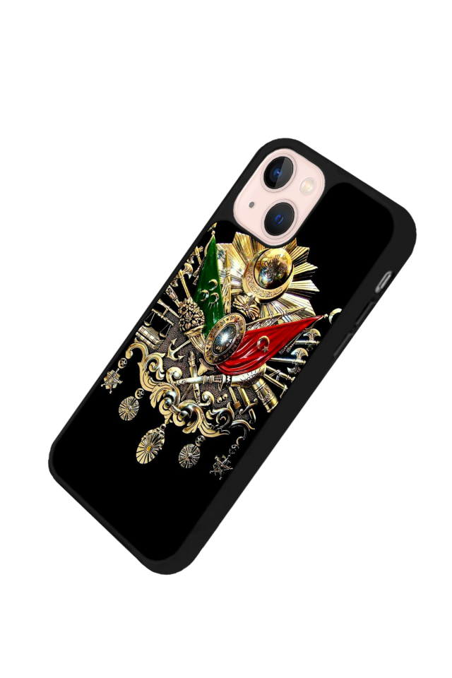 iPhone 13 Mini Uyumlu Osmanli Tugrasi Tasarımlı Glossy Premium Kılıf
