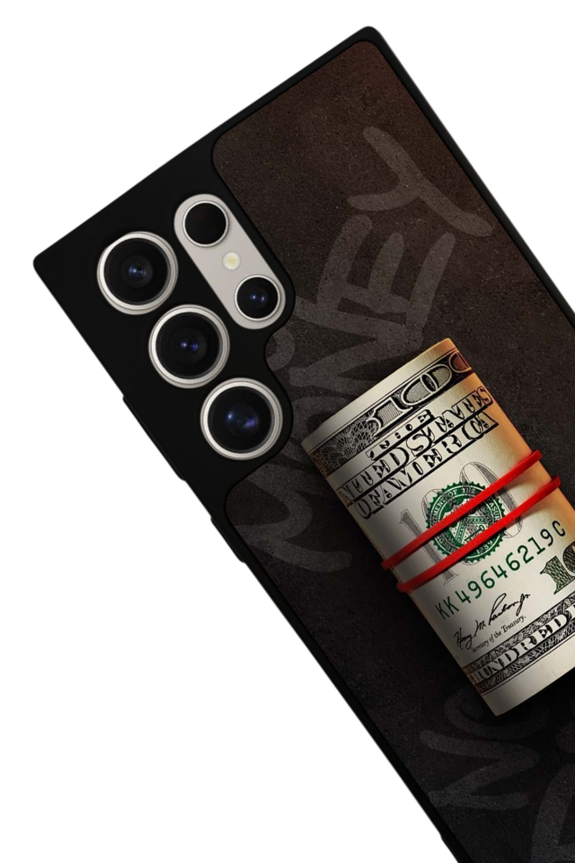 Samsung Galaxy S22 Ultra Uyumlu Para Tasarımlı Glossy Premium Kılıf