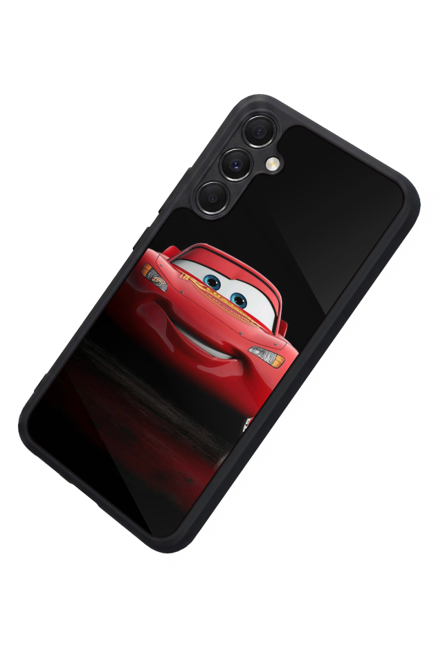 Samsung Galaxy M34 Uyumlu Şimsek McQueen Tasarımlı Glossy Premium Kılıf