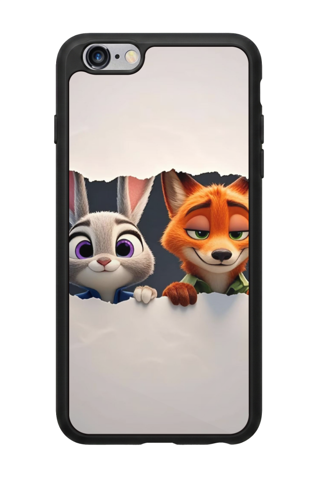 iPhone 6 Plus Uyumlu Zootropolis Tasarımlı Glossy Premium Kılıf