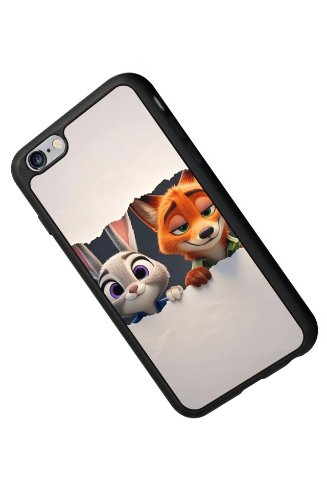 iPhone 6 Plus Uyumlu Zootropolis Tasarımlı Glossy Premium Kılıf