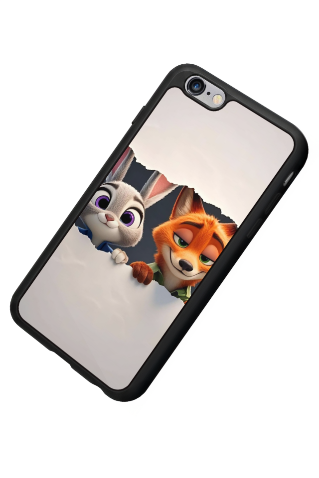 iPhone 6 Plus Uyumlu Zootropolis Tasarımlı Glossy Premium Kılıf