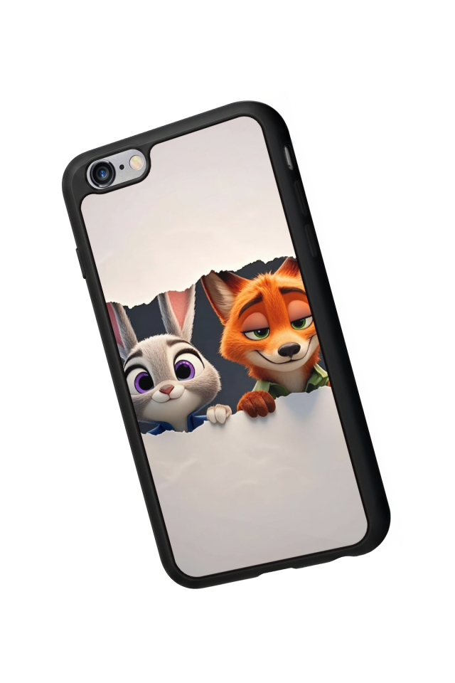 iPhone 6 Plus Uyumlu Zootropolis Tasarımlı Glossy Premium Kılıf