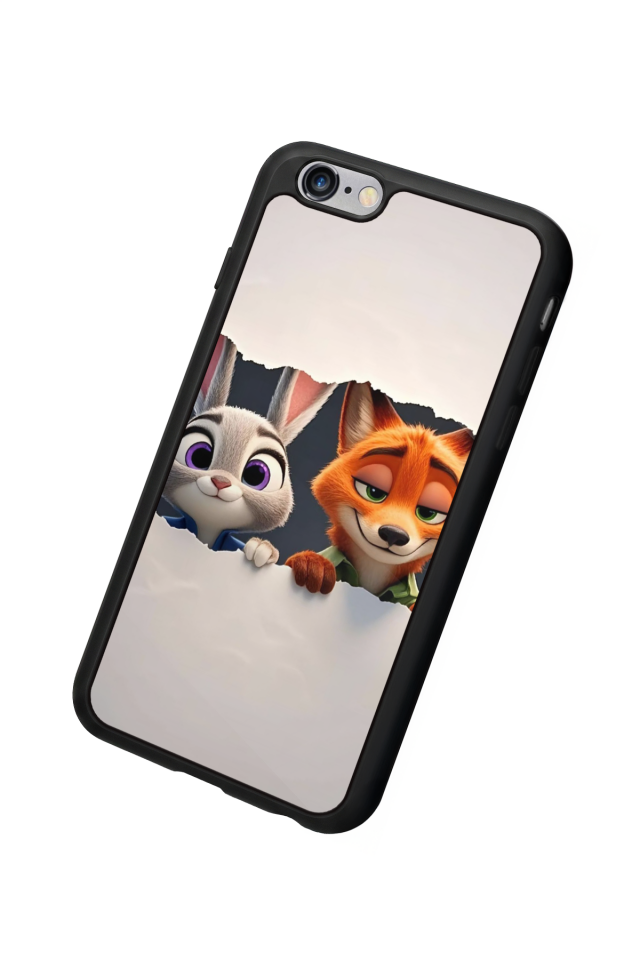 iPhone 6 Plus Uyumlu Zootropolis Tasarımlı Glossy Premium Kılıf