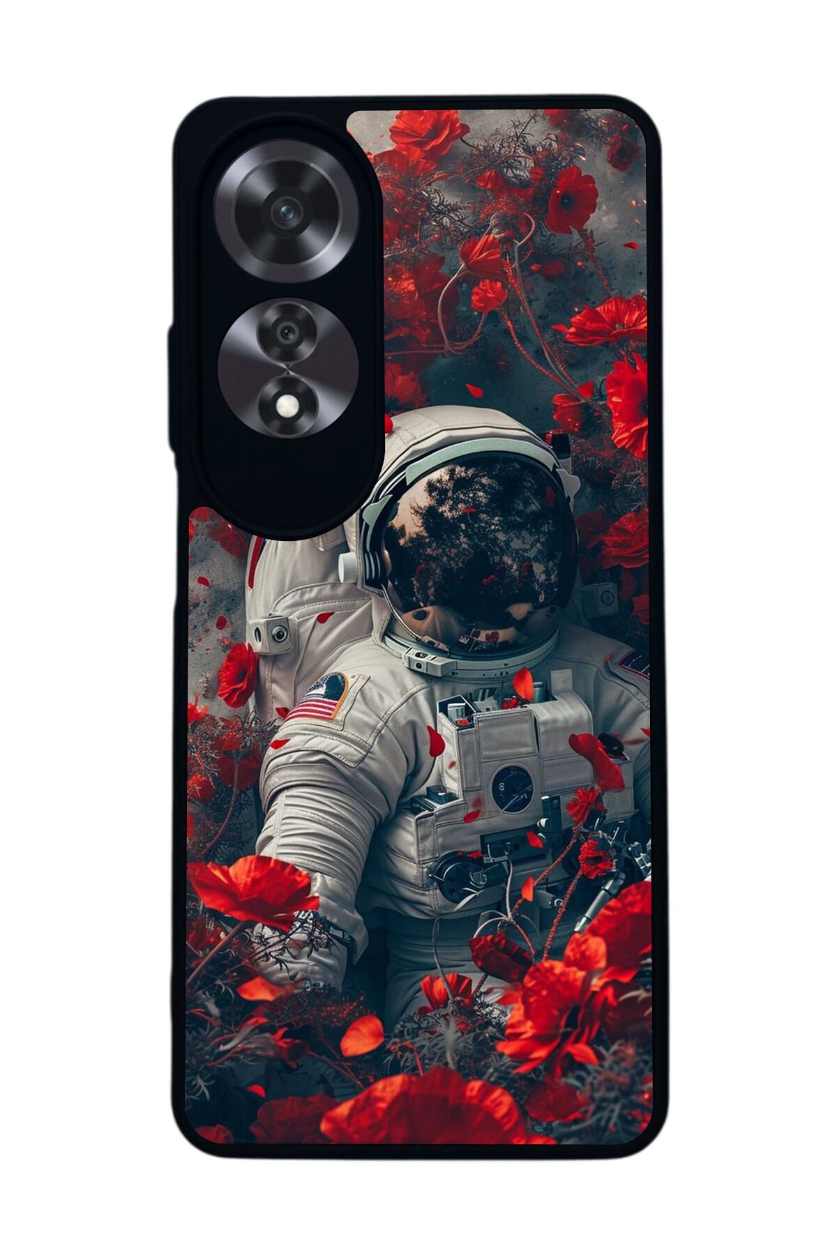 Oppo A60 Mat Siyah uyumlu Kılıf – Yumuşak Silikon, Koruyucu, Şok Emici Kapak