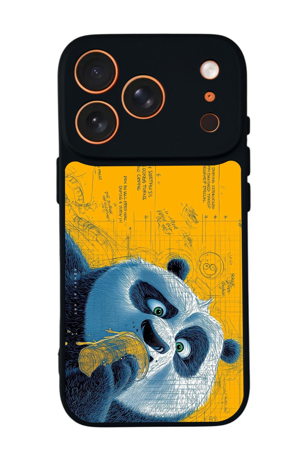 iPhone 17 Pro Uyumlu Kung Fu Panda Tasarımlı Glossy Premium Kılıf