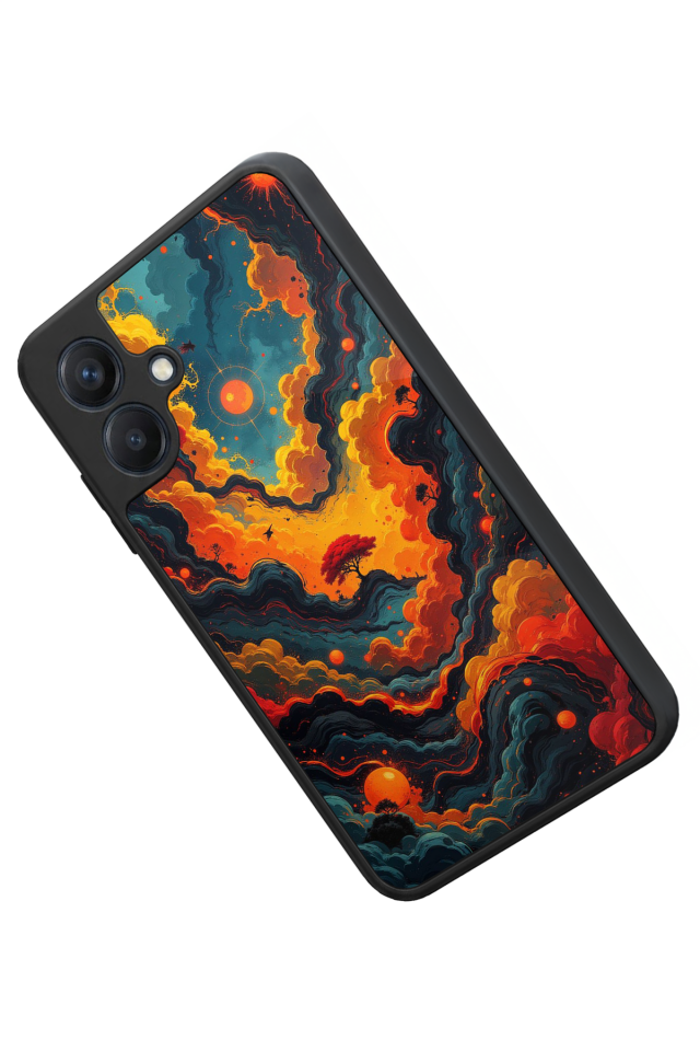 Samsung Galaxy A07 Uyumlu Abstract Tasarımlı Glossy Premium Kılıf