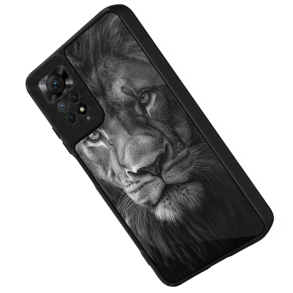 Xiaomi Redmi Note 11 Pro Uyumlu Aslan Tasarımlı Glossy Premium Kılıf
