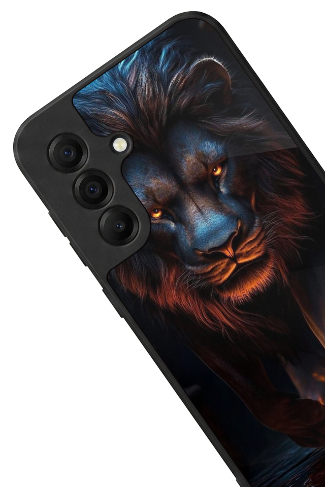 Samsung Galaxy A17 Uyumlu Aslan Tasarımlı Glossy Premium Kılıf
