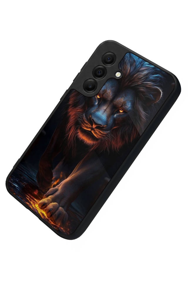 Samsung Galaxy A17 Uyumlu Aslan Tasarımlı Glossy Premium Kılıf