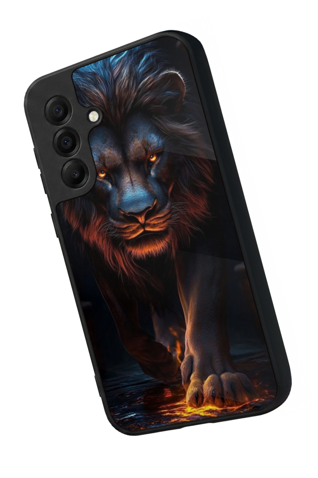 Samsung Galaxy A17 Uyumlu Aslan Tasarımlı Glossy Premium Kılıf