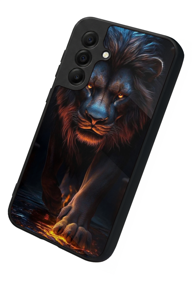 Samsung Galaxy A17 Uyumlu Aslan Tasarımlı Glossy Premium Kılıf