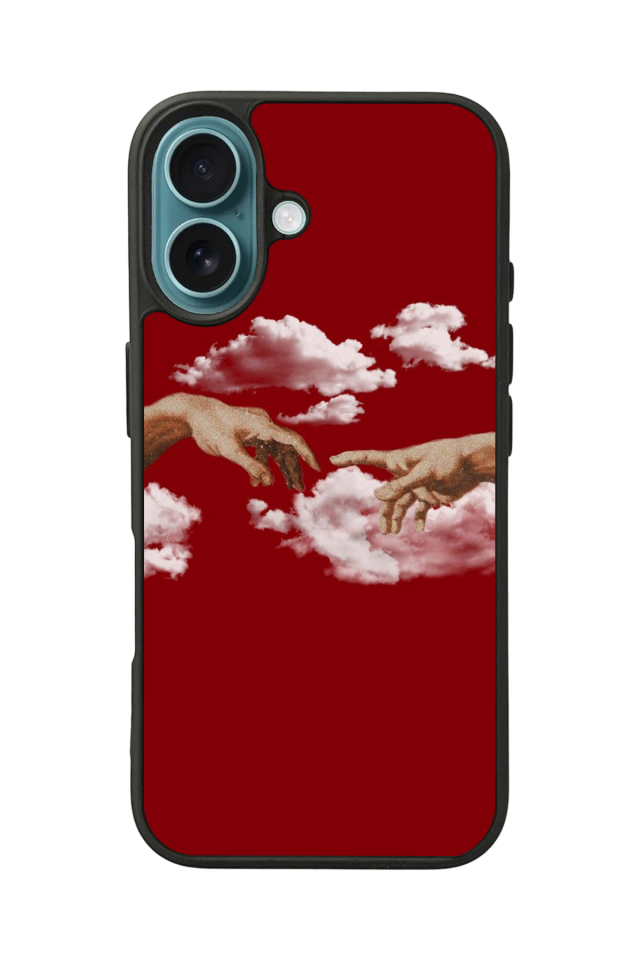 iPhone 16 Plus Uyumlu Kirmizi Tasarımlı Glossy Premium Kılıf