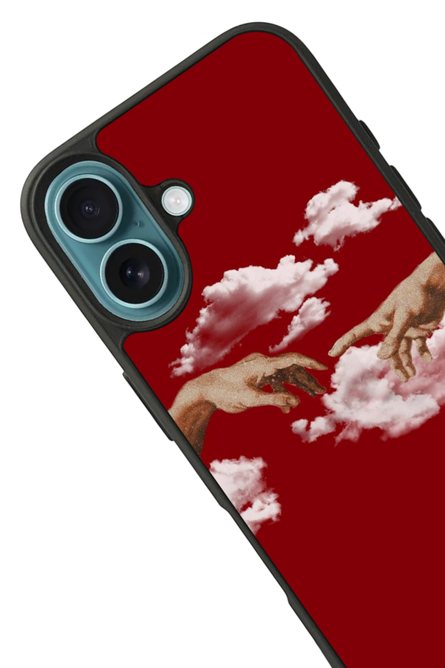 iPhone 16 Plus Uyumlu Kirmizi Tasarımlı Glossy Premium Kılıf