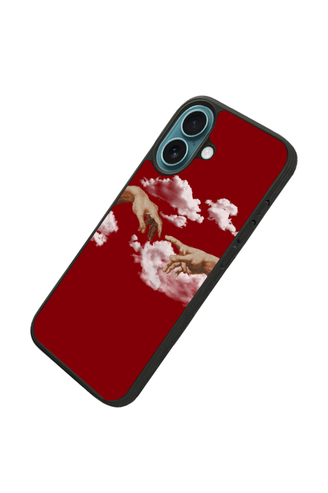 iPhone 16 Plus Uyumlu Kirmizi Tasarımlı Glossy Premium Kılıf