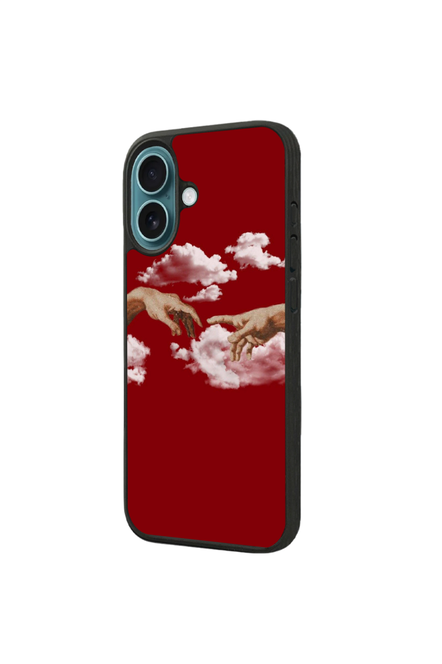iPhone 16 Plus Uyumlu Kirmizi Tasarımlı Glossy Premium Kılıf